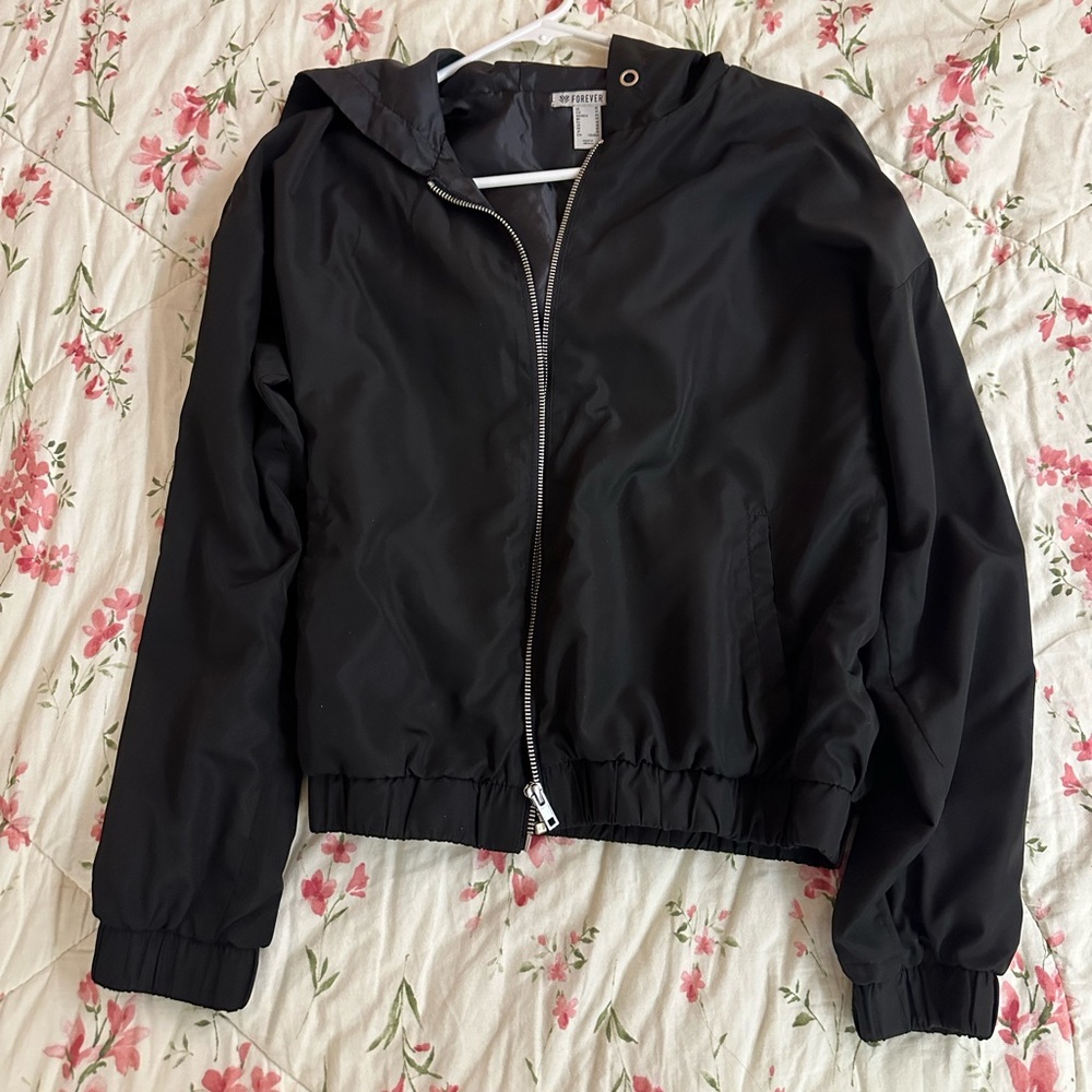 Forever 21 Black Bomber Jacket